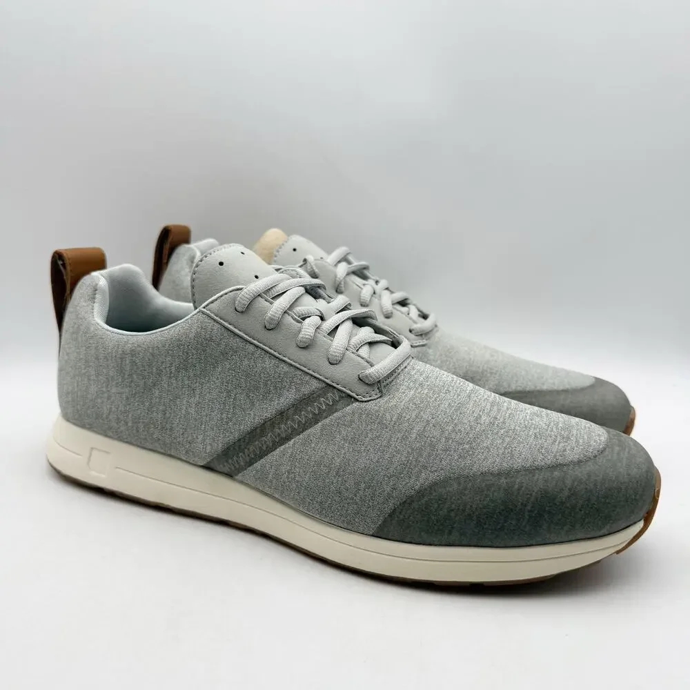 YORK Athletics Mens Henry Sweatshirt Casual Sneakers US 12 Gray Knit NIB